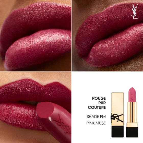 Помада для губ Yves Saint Laurent Rouge Pur Couture Caring Satin Lipstick PM Pink Muse Слов'янськ
