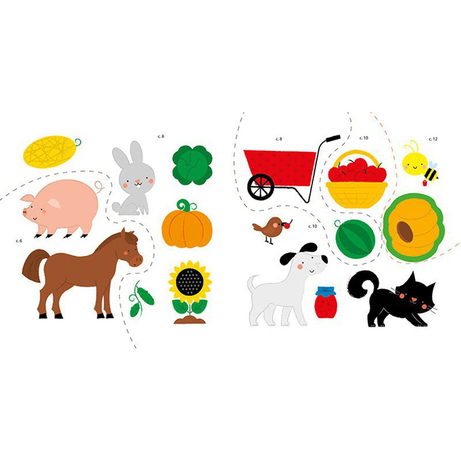 Развивающая книжка Мои первые слова На ферме 1829002 с наклейками Винница - изображение 4