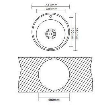 Мийка кухонна Interline RONDO sateen Вінниця - фото 9