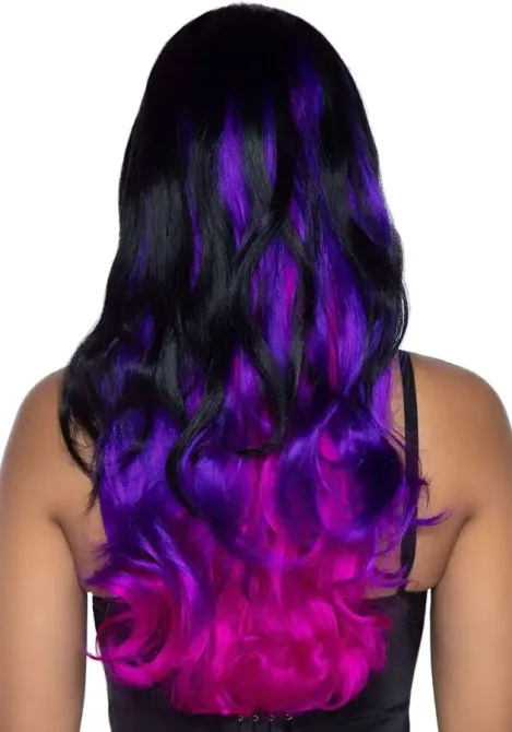 Leg Avenue Allure Multi Color Wig Black/Purple Львов - изображение 2