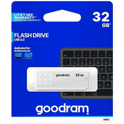USB флеш накопитель Goodram 32GB UME2 White USB 2.0 (UME2-0320W0R11) Винница - изображение 4