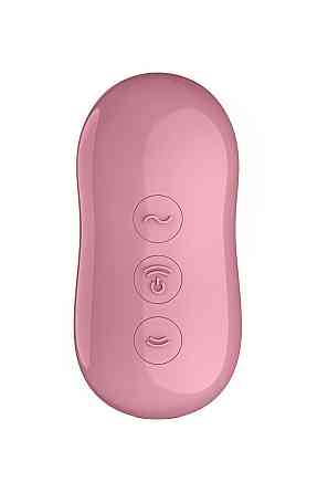 Вакуумний стимулятор із вібрацією Satisfyer Cotton Candy Light Red Sex Aura Київ