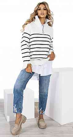 Свитер OVERSIZE на змейке (42-48) Киев