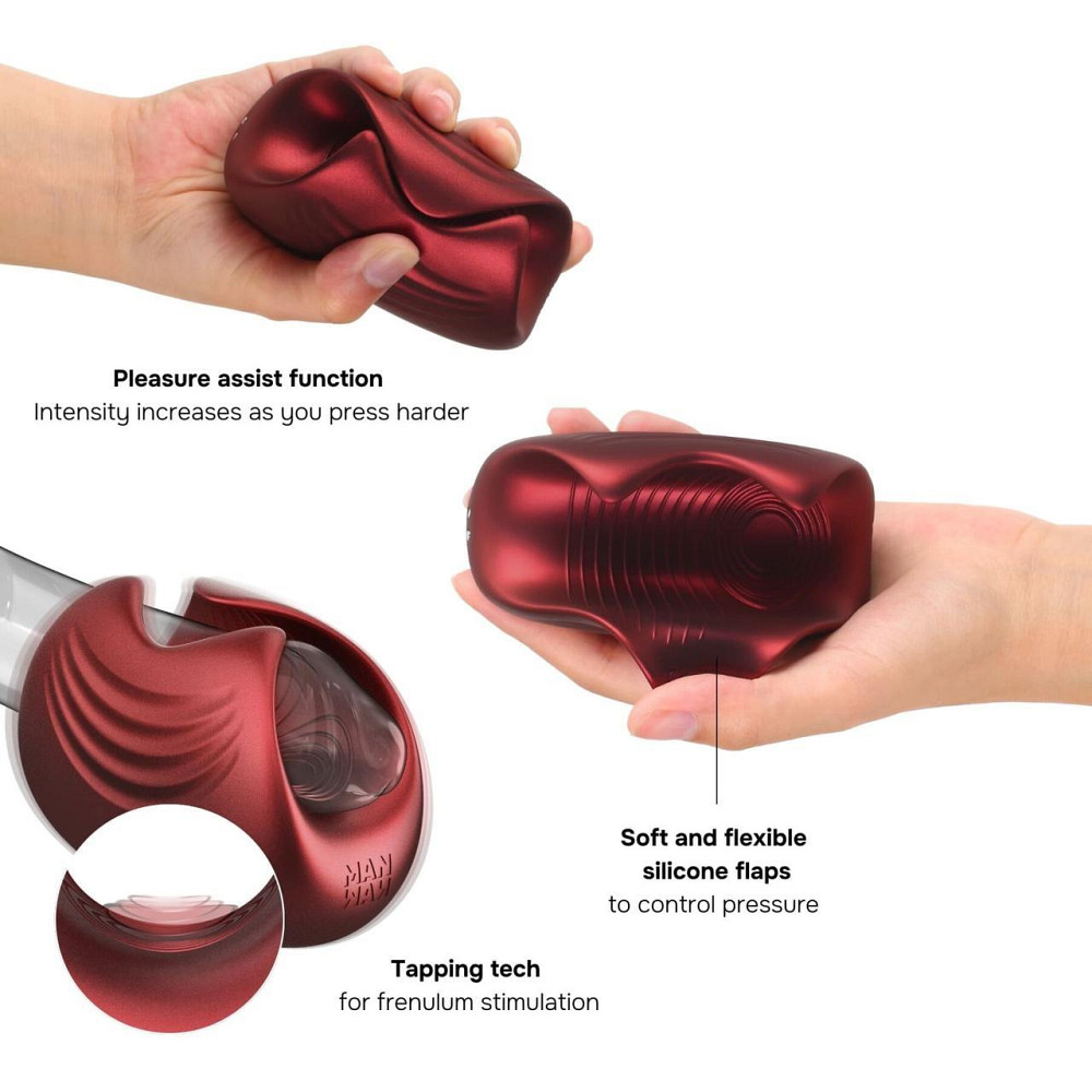 Мастурбатор Manwan SUB.ONE Velvet Red Sex Aura Київ - фото 4