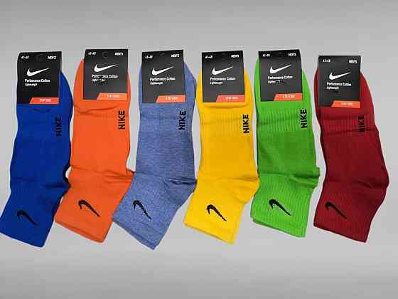 Набір кольорових шкарпеток середньої висоти. 6 шт. в пакованні. Розмір 41-45 Київ