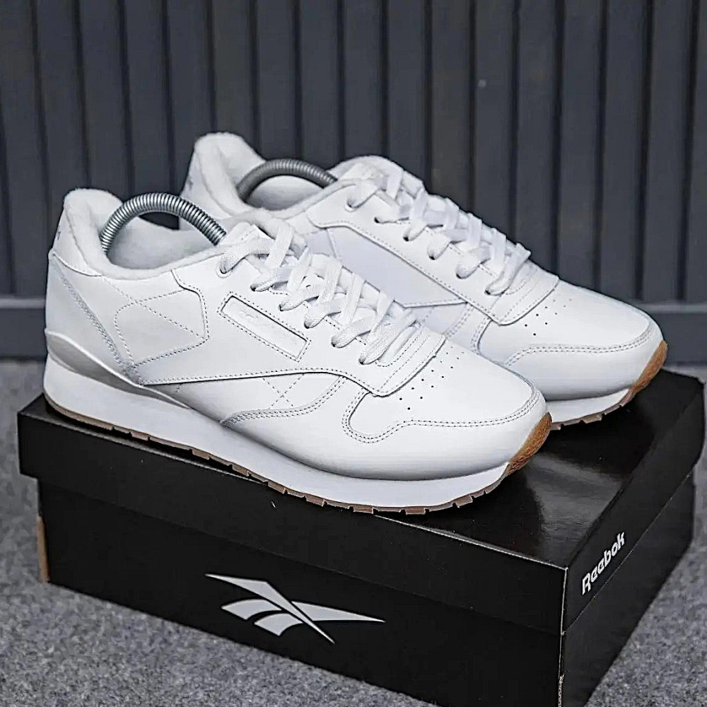 Чоловічі Кросівки Reebok Classic Білі Рибок Шкіряні (розміри: 40,41,42,43,44,45,46) Дніпро - фото 10