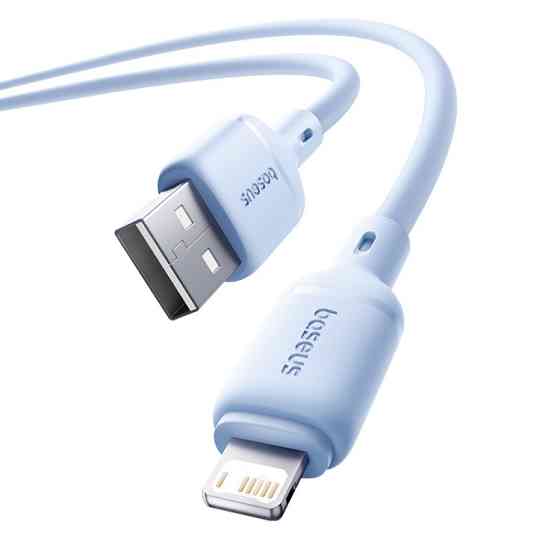 Кабель Baseus Silky Series Fast Charging Cable USB to iP 2.4A 1m Galaxy Blue Одесса