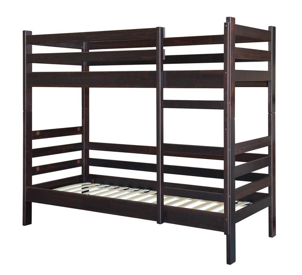 Кровать двухъярусная Тони с ламелями Бук цвет Орех Львов - изображение 1