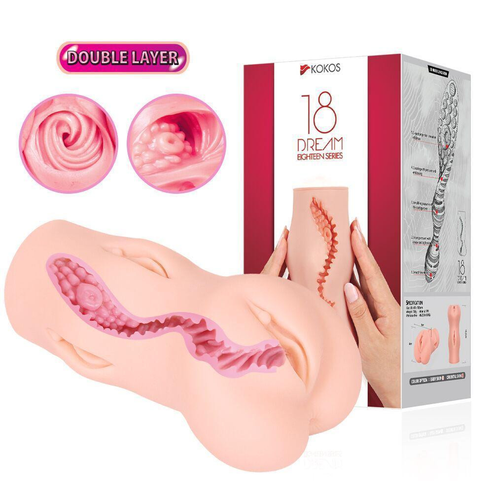 Мастурбатор Kokos Dream Double Layer Sex Aura Київ - фото 7