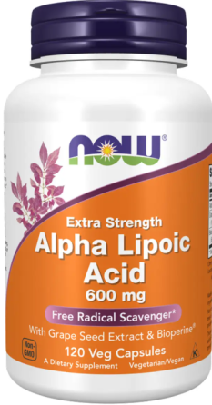 Альфа-липоевая кислота Now Foods Alpha Lipoic Acid 600mg 120 капс Киев