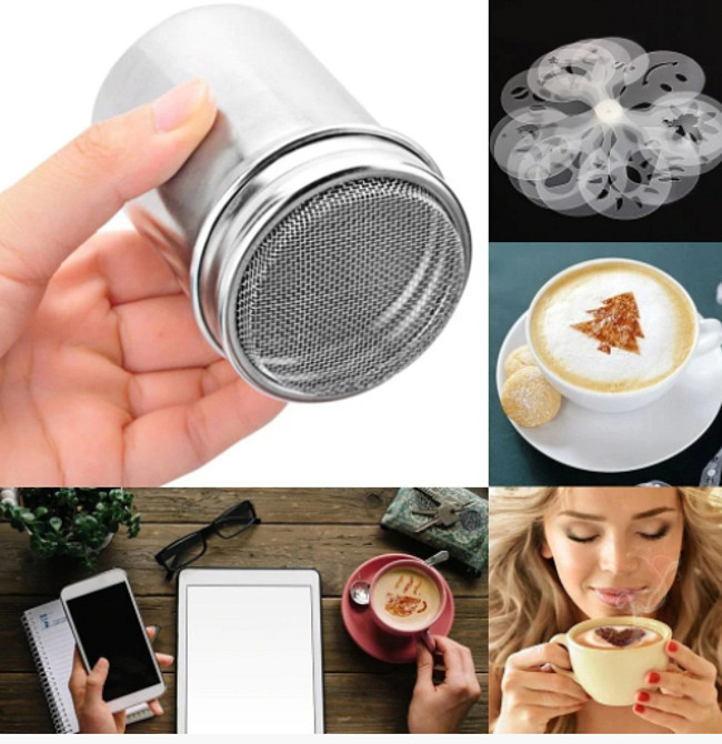 Трафарети для малюнків на каву набір 16 шт Київ - фото 2