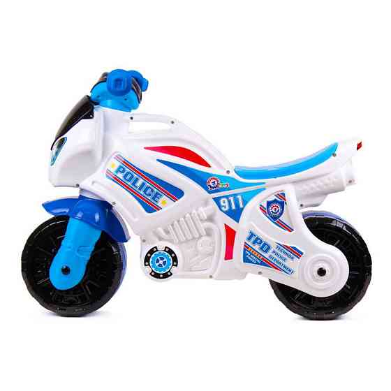 Каталка-біговець "Мотоцикл" Police ТехноК 5125TXK Білий Вінниця