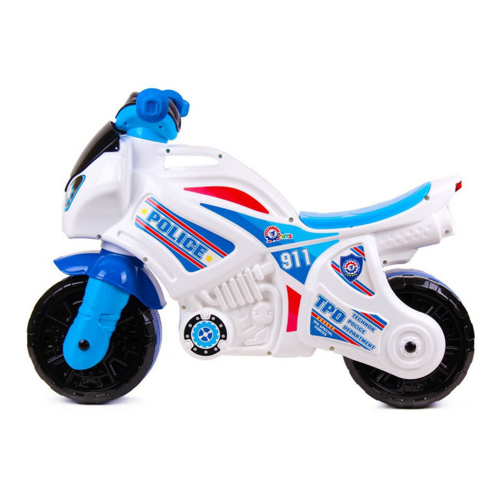 Каталка-біговець "Мотоцикл" Police ТехноК 5125TXK Білий Вінниця - фото 2