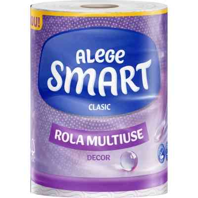 Паперові рушники Smart Tissue Classic Decor 2 шари 190 відривів 36.1 м 1 рулон (5944582100152) Вінниця