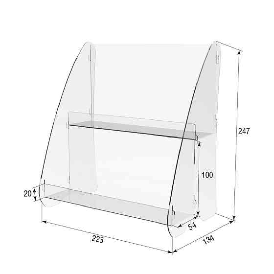 Гірка підставка EKOSTAR двоярусна 223х134х247 Київ