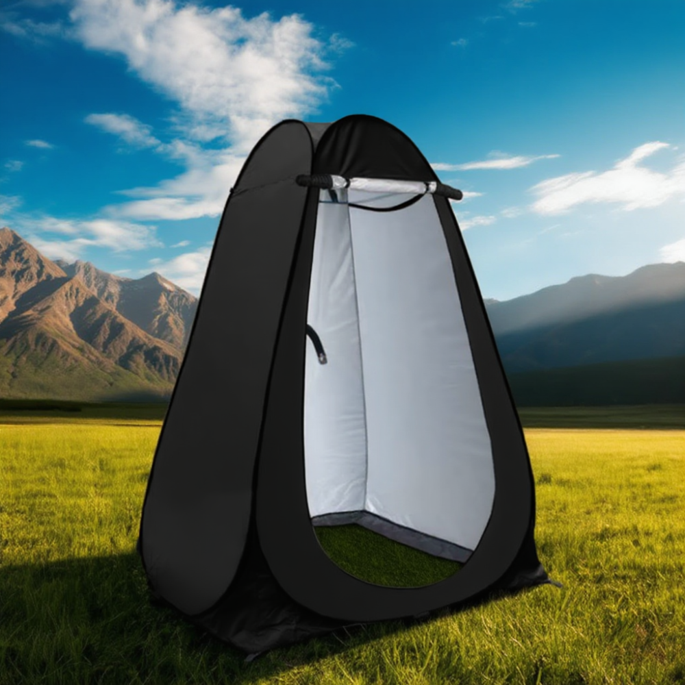 Душ туристический портативный 3в1 с палаткой: аккумуляторный кемпинговый мобильный душ + ведро для кемпинга и походов черный Каменец-Подольский - изображение 3