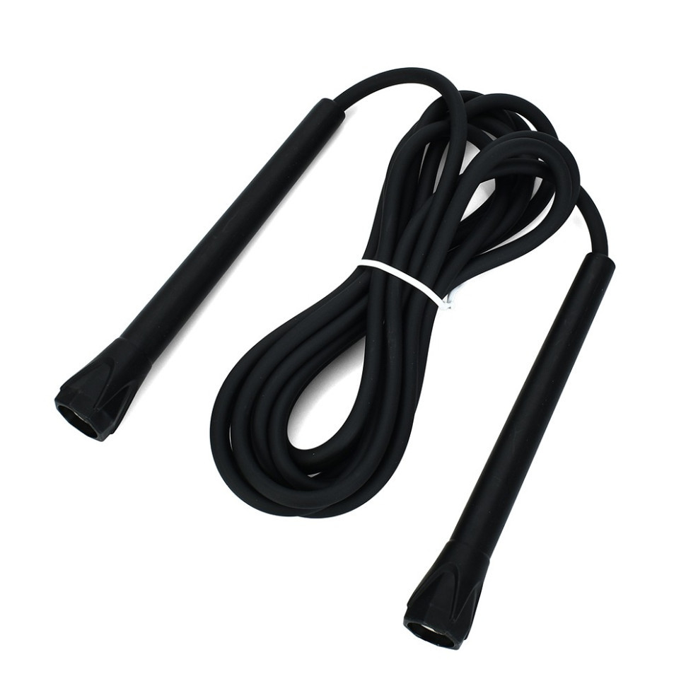 Скакалка MS 4797(Black) розмір 290 см, ручки-пластик Вінниця - фото 1