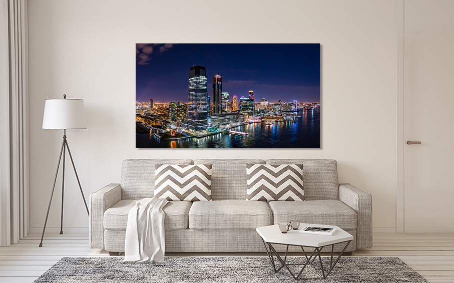 Картина холст в гостиную / спальню   Нічне місто  MLP_326 70x140 см Киев - изображение 2