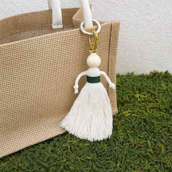 Набор макраме для рукоделия и плетения брелока 