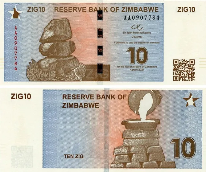 Зимбабве / Zimbabwe 10 зиг 2024 UNC Zimbabwe (Pnew) Полтава - фото 1