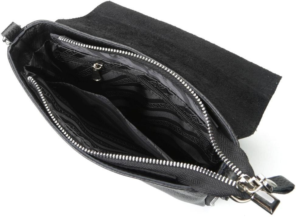 Сумка SHVIGEL 11016 з натуральної шкіри Чорна Київ - фото 1