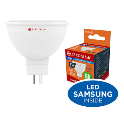 Лампочка Electrum MR16 5W PA LR-10 GU5.3 4000K (A-LR-1433) Винница - изображение 1