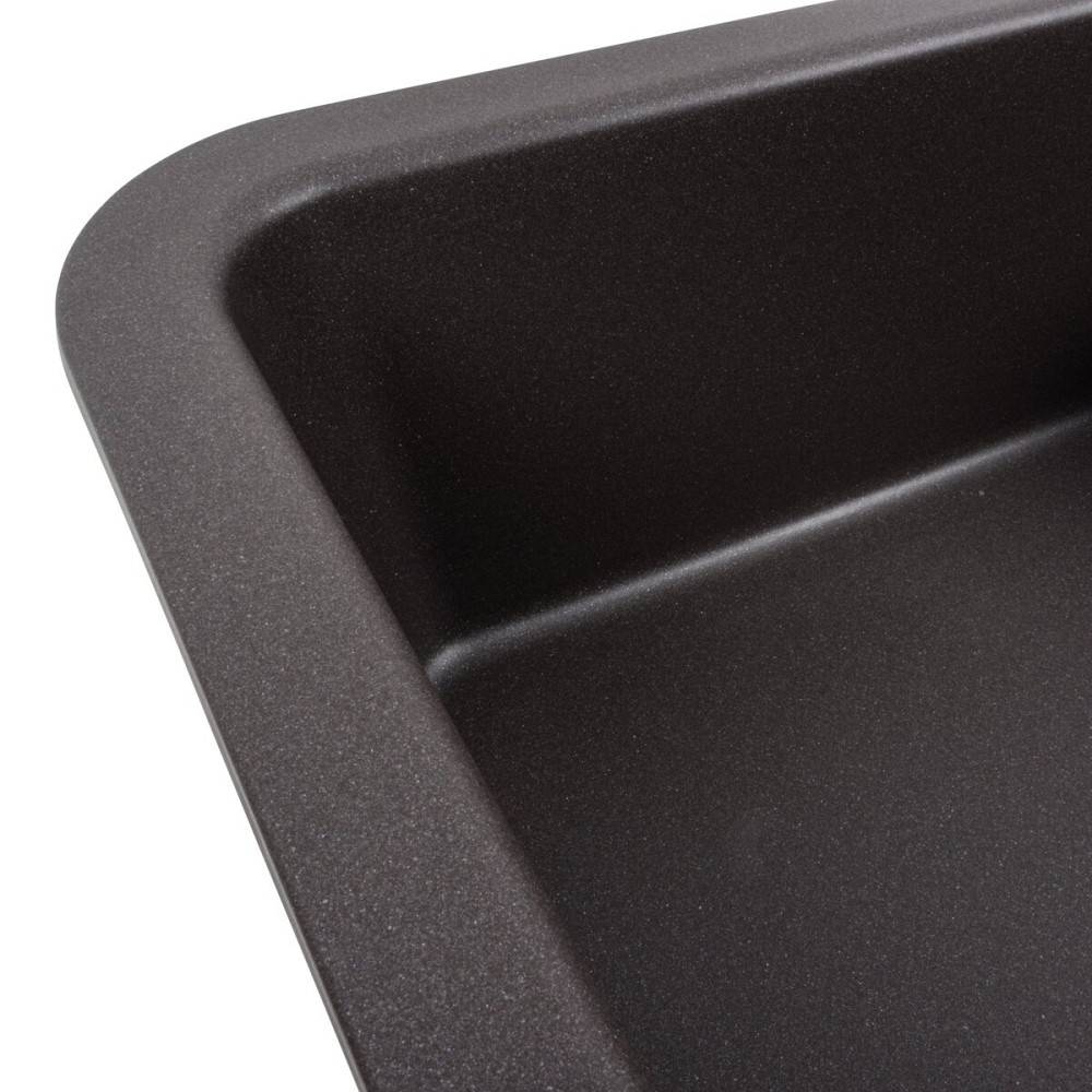 Гранітна мийка для кухні Platinum 7850 CUBE матовий Гренадін Коломия - фото 4