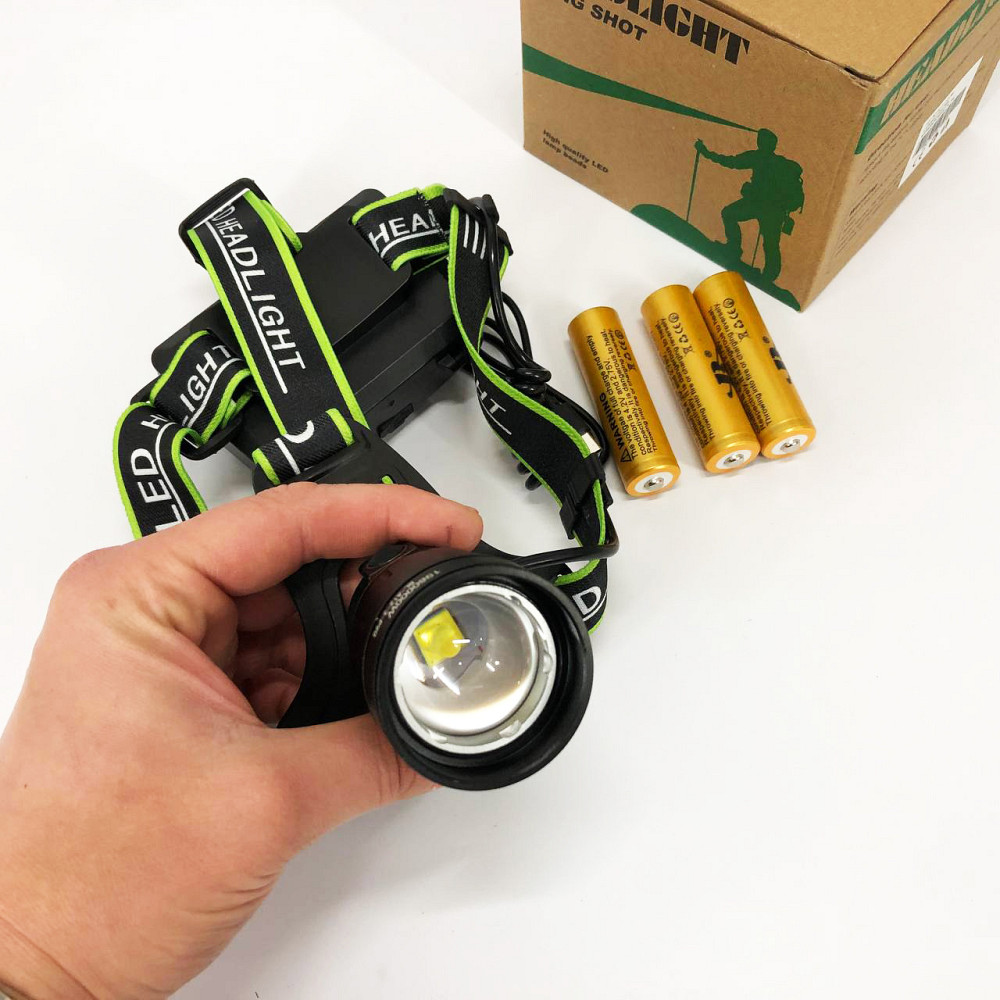 Фонарик диодный налобный Bailong, Водонепроницаемый фонарик, Надежный налобный фонарь на лоб KW-19 Львов - изображение 8