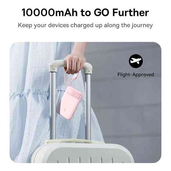 Павербанк 20000 mAh Baseus EnerFill FC11 22.5W быстрая зарядка цифровой дисплей встроенный кабель power bank повербанк Одесса