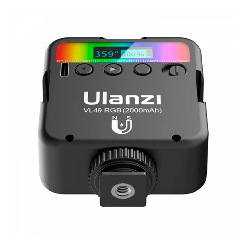 Накамерне LED-світло Ulanzi VL49 RGB, фотосвітильник 2000мАг, магнітне кріплення 1/4 Київ - фото 4