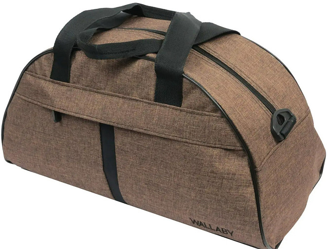 Сумка дорожная Wallaby 213 25х43 коричневая Киев - изображение 2