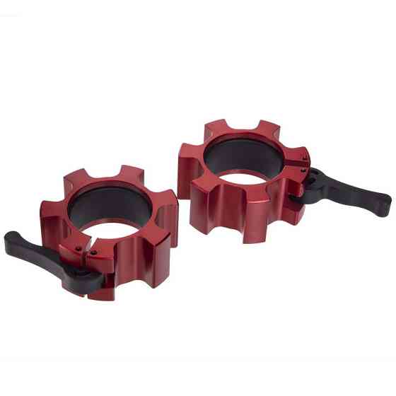 Замки для грифа з фіксатором Zelart-2726 2 шт 51 мм червоний Київ