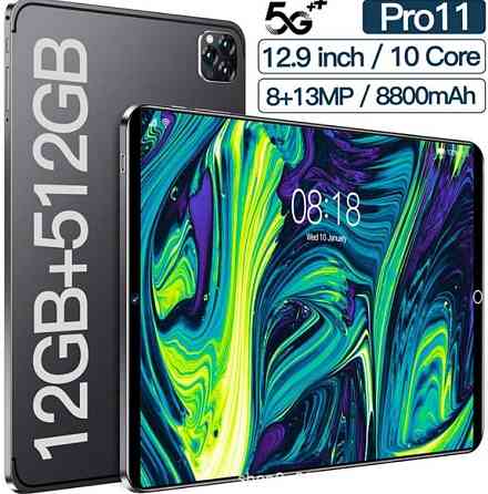 Планшет 10-дюймовий 12 гб /512 гб, Android 14, Процесор: Snapdragon888. Харків