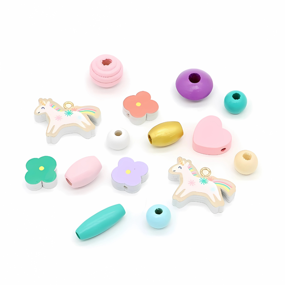 Набір для творчості та створення браслетів, прикрас з намистин дитячий «Єдиноріг» подарунок для дівчаток 6-12 років Кам'янець-Подільський - фото 4