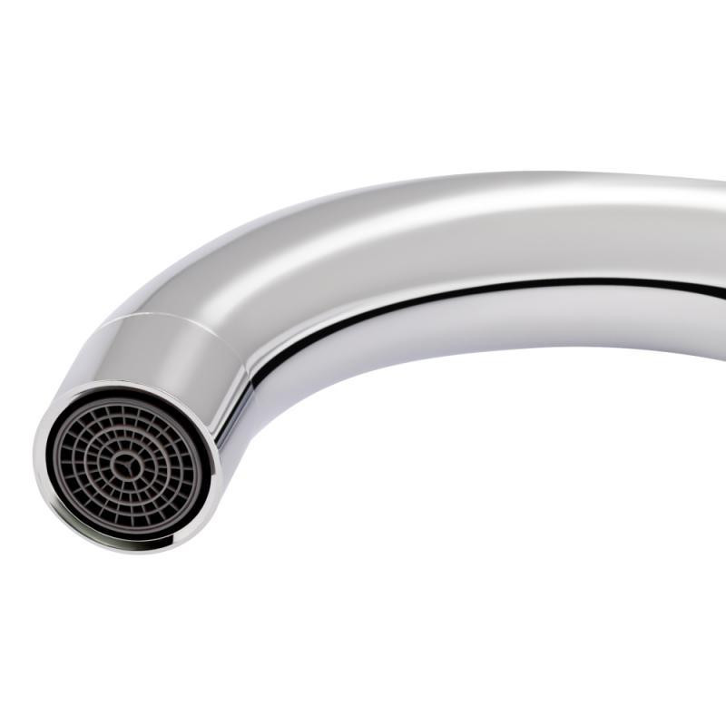 Смеситель для кухни из латуни Qtap Grand QTGRABCR007F Chrome/Black Харьков - изображение 6