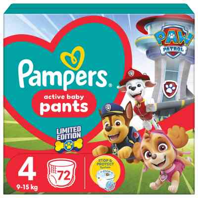Подгузники Pampers Maxi Размер 4 (9-15 кг) Paw Patrol 72 шт (8006540863572) Винница