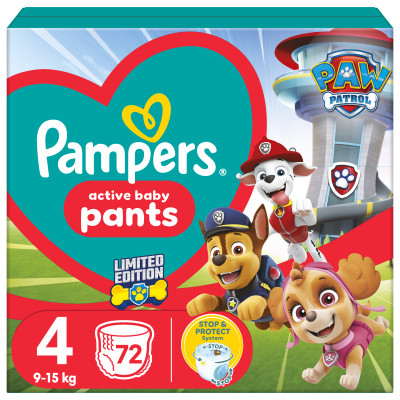 Підгузки Pampers Maxi Розмір 4 (9-15 кг) Paw Patrol 72 шт (8006540863572) Вінниця - фото 1