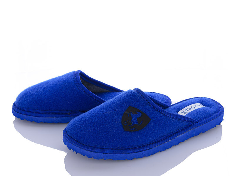 Тапочки підліткові хлопчик домашні кімнатні PaGo "Ferrari" (36,37,38,39,40,41) Сині М1606-2020 Одеса - фото 3