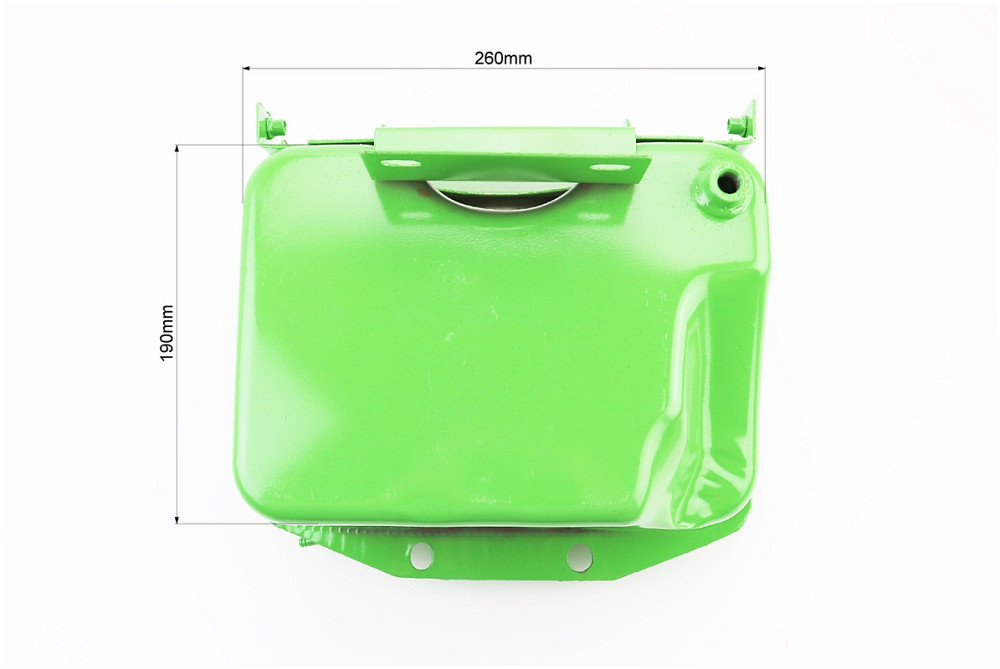 Бак паливний R175A/R180NM, 260x190x165mm, виступ. горловина, отвір під шланг паливний + кришка Київ - фото 4