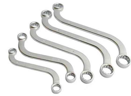 Набор накидных ключей OX-2247, 5 шт 8-22 мм, прочная сталь, двойные размеры, удобная форма для доступа Одесса