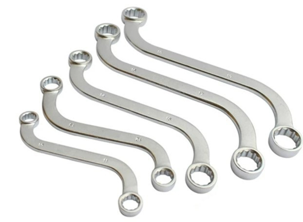 Набор накидных ключей OX-2247, 5 шт 8-22 мм, прочная сталь, двойные размеры, удобная форма для доступа Одесса - изображение 2