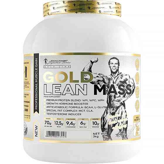 Гейнер Gold Lean Mass 3000 g (Strawberry) Луцк