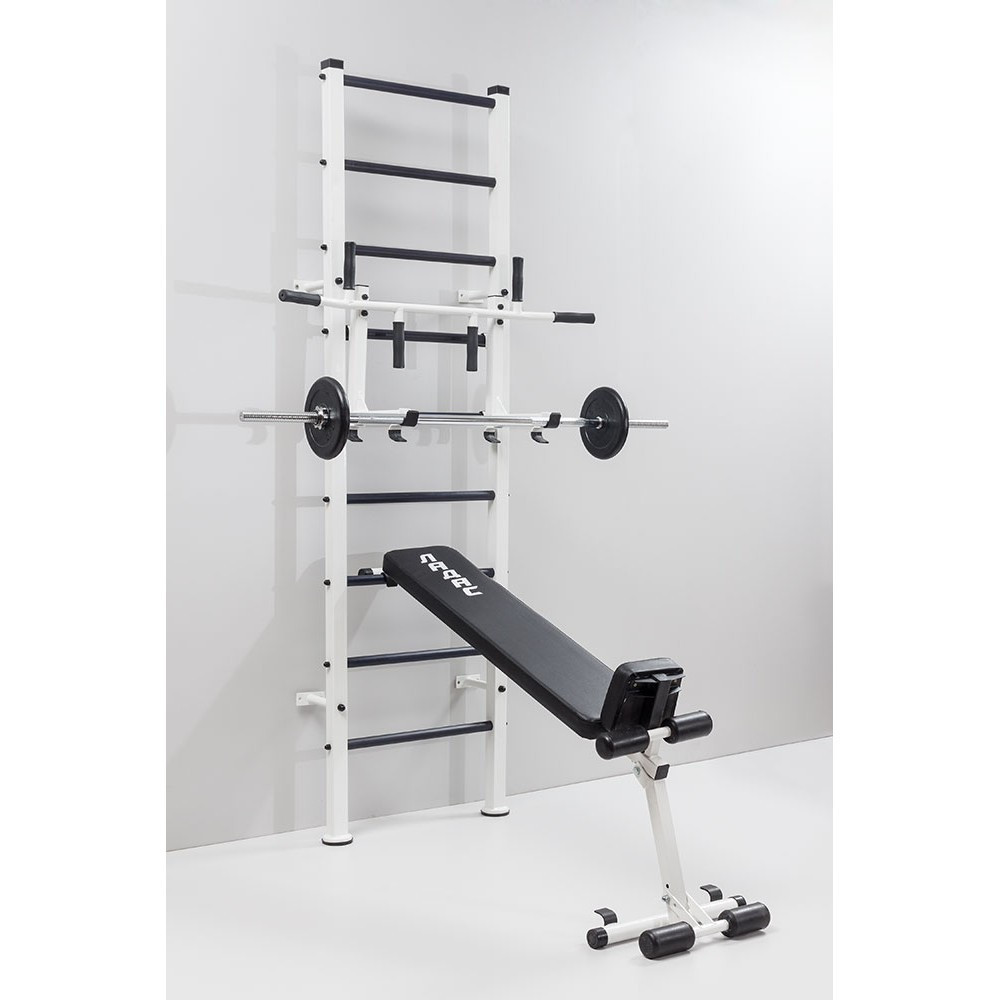 Шведська стінка посилена Atlant-White металева у квартиру для дорослих та дітей для всієї родини спортивна Кам'янське - фото 6