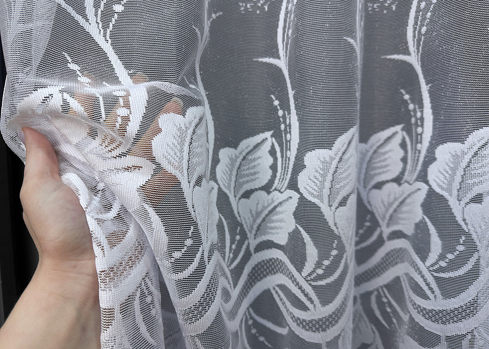 Тюль VR-Textil 1526т Жаккард Белый 250х160 см (42-0417) Киев - изображение 3