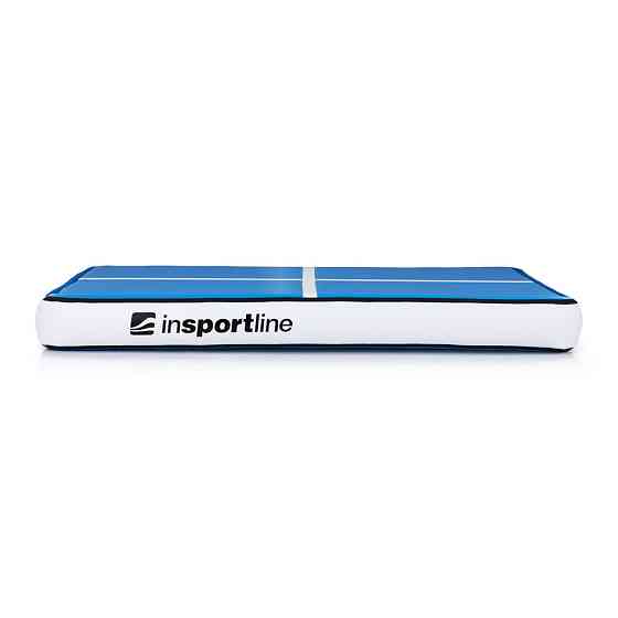Килимок надувний inSPORTline Aircase 200x140 см, біло-синій Київ