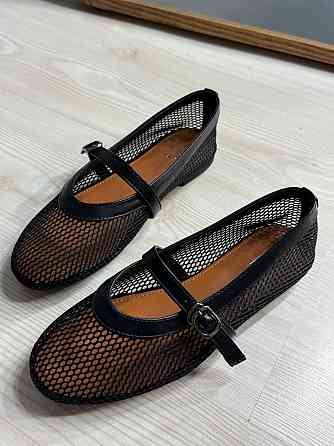 Балетки жіночі Meideli 300-10 Mary Jane сітка з ремінцем чорні, 40, 25,5 см Київ