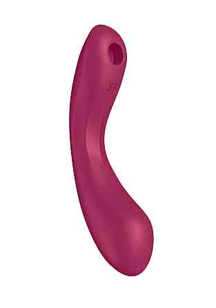 Вакуумный вибратор с тройной стимуляцией Satisfyer Curvy Trinity 1, бордовый Sex Aura Киев