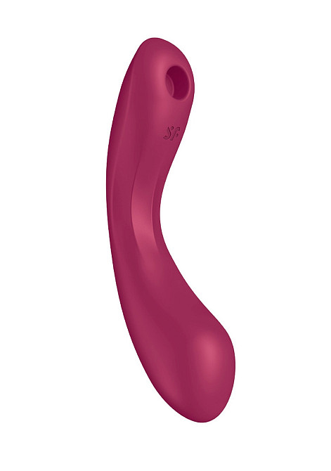 Вакуумный вибратор с тройной стимуляцией Satisfyer Curvy Trinity 1, бордовый Sex Aura Киев - изображение 3