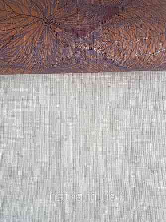 Шпалери вініл на флізеліні AS creation Metropolitan stories By Time 0,53х10 однотонні матові під тканину льон жовтогарячі Київ