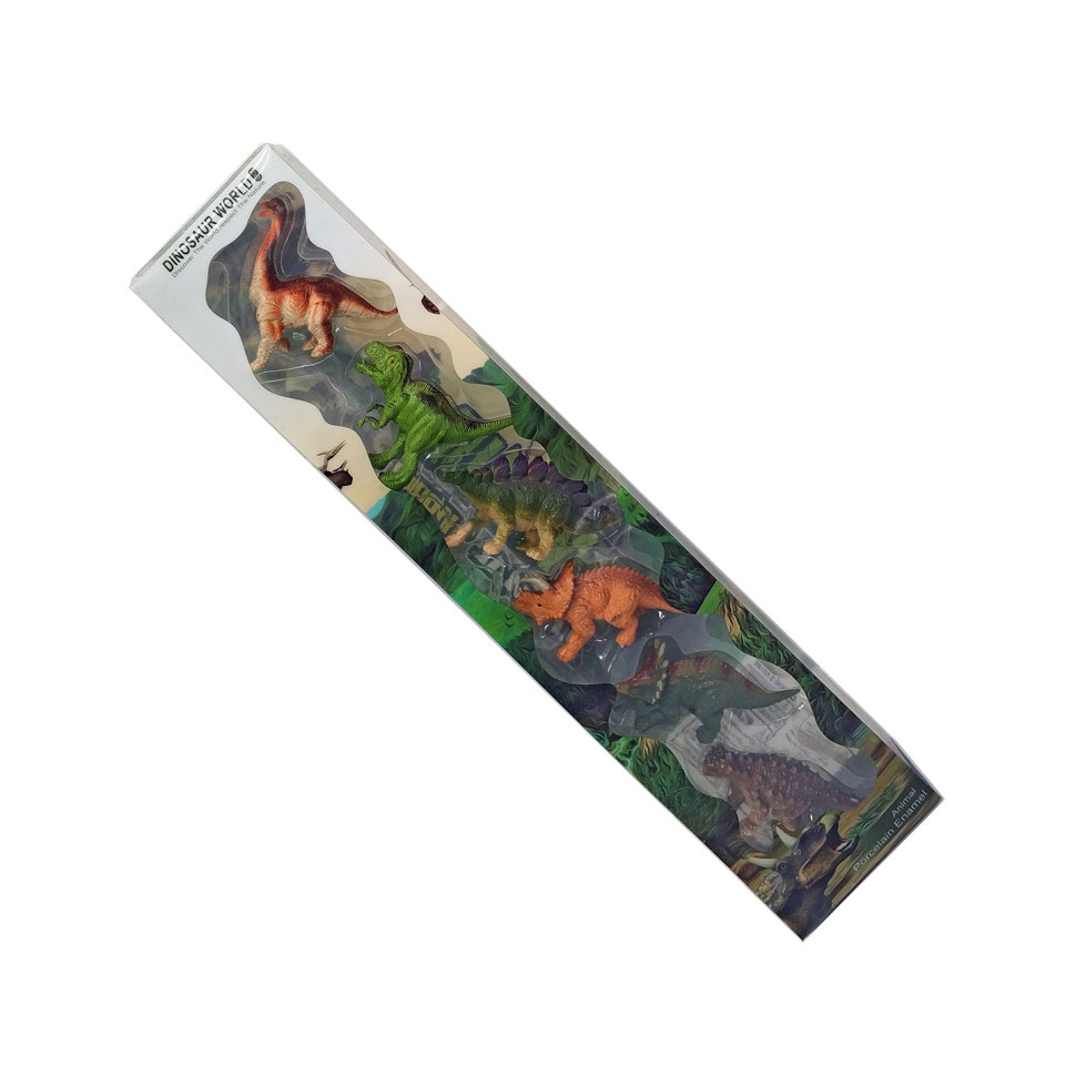 Набор фигурок динозавров C961-4/5, 6 штук, тубус 46*4*7см C961-4 Винница - изображение 1